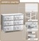 Sorbus 6 Drawers Dresser- Storage Unit with Steel Frame, Wood Top, Fabric Bins - for Bedroom, Closet, Office and more